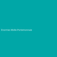 Enormes Wolle-Portemonnaie